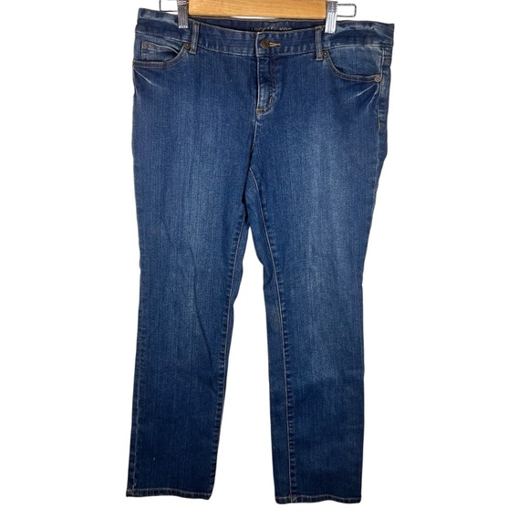 Michael Kors Y2K Low Rise Jeans Distressed Pocket Rivets Size 10P - Picture 1 of 9